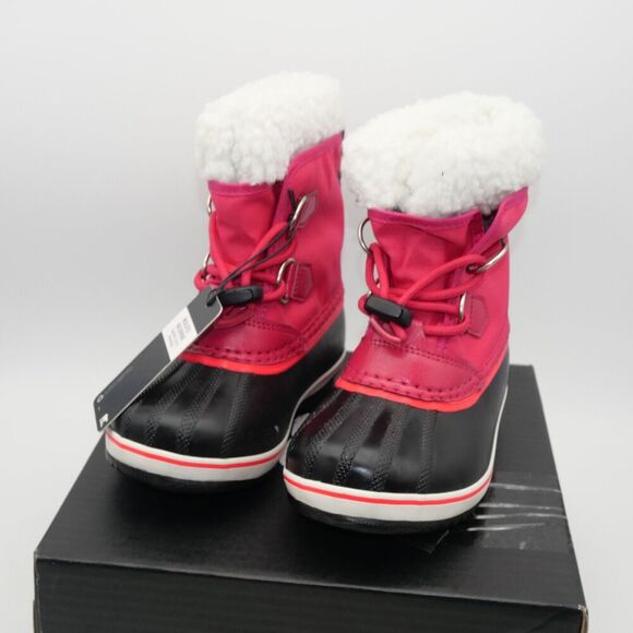 NEW Sorel YOUTH Yoot Pac TP Waterproof Boots Youth Girls Size 7 Rose Pink - Picture 2 of 9